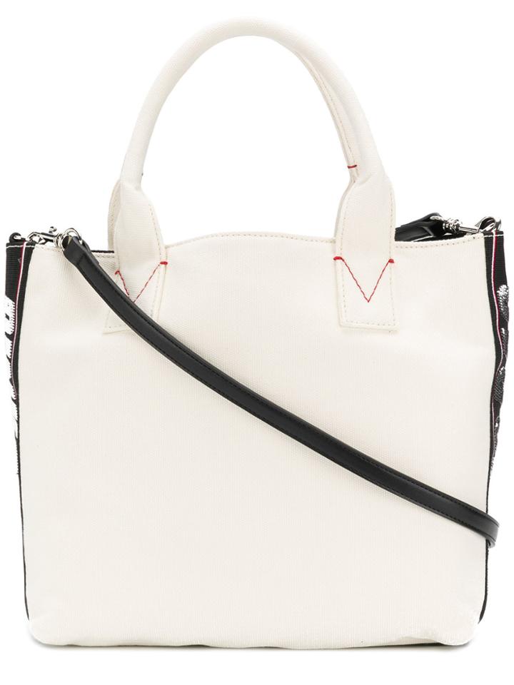 Pinko Logo Tote Bag - White