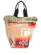 Sacai Pendleton Tote Bag - Neutrals