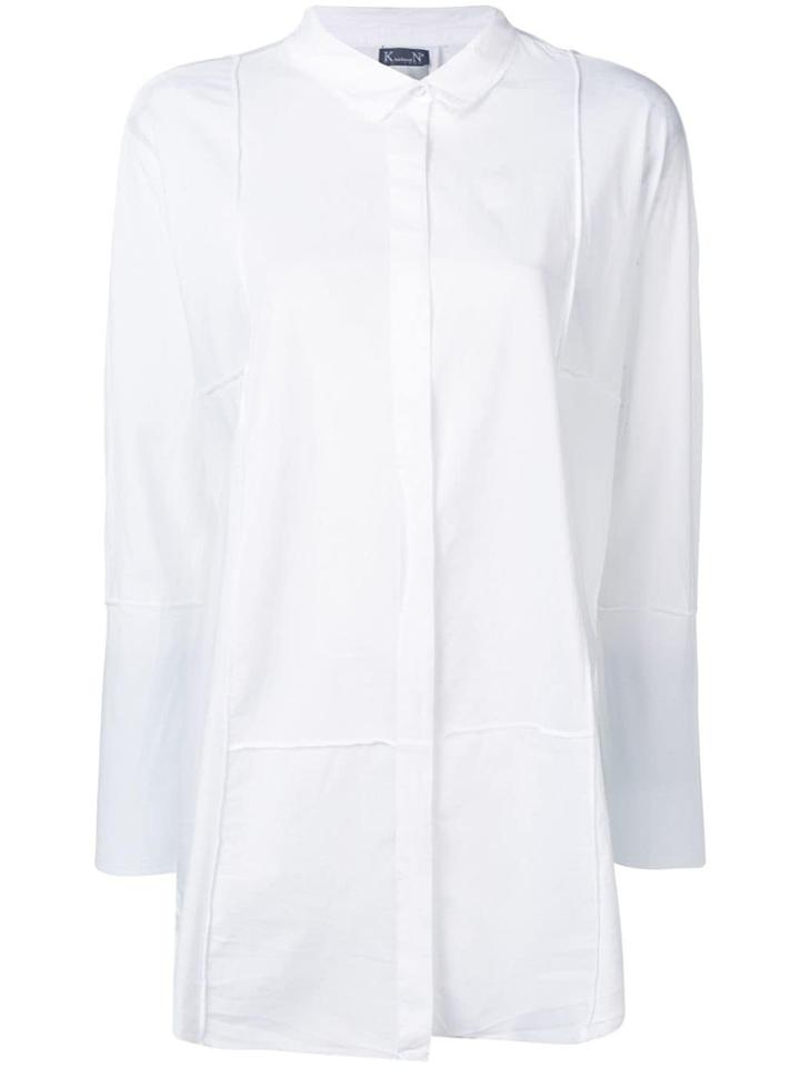 Kristensen Du Nord Wrinkled Effect Button Shirt - White