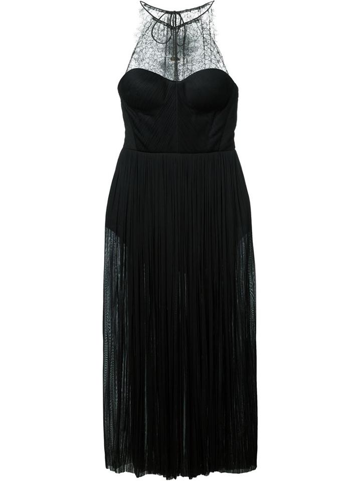 Maria Lucia Hohan Lace Detail Pleated Dress