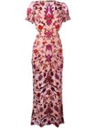 For Love And Lemons Roses Print Long Dress