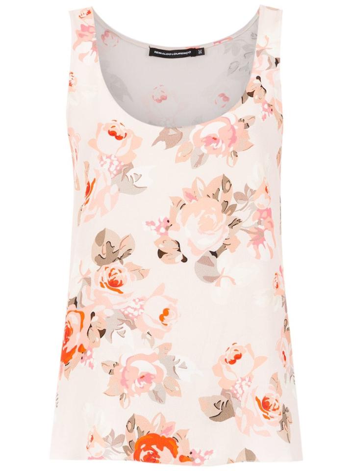 Reinaldo Lourenço Floral Print Top - Pink & Purple