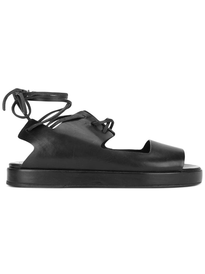 Marsèll Lace-up Sandals - Black