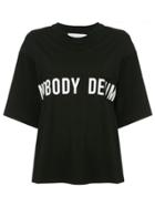 Nobody Denim Logo Print T-shirt - Black