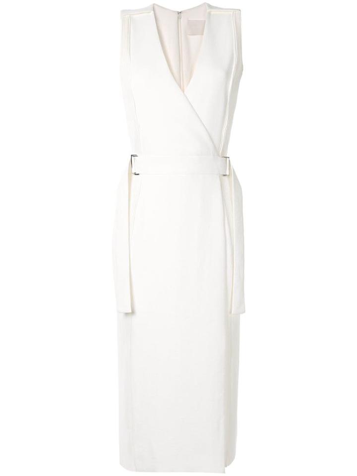 Dion Lee Corrugated Pleated Side Panel Dress - White