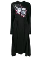 Prada Longsleeved Printed Dress - Black