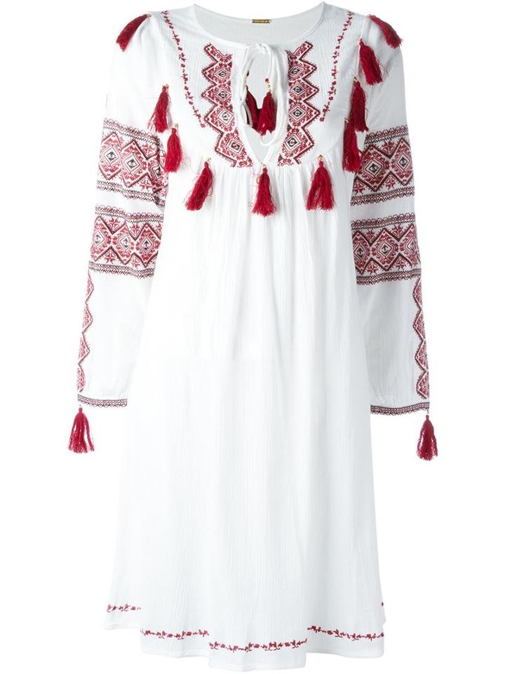 Dodo Bar Or 'marhaba' Embroidered Tassel Dress