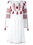 Dodo Bar Or 'marhaba' Embroidered Tassel Dress