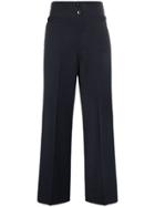 Jil Sander High-waisted Wide-leg Trousers - Blue