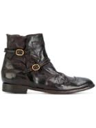 Ink Zipped Ankle Boots - Brown