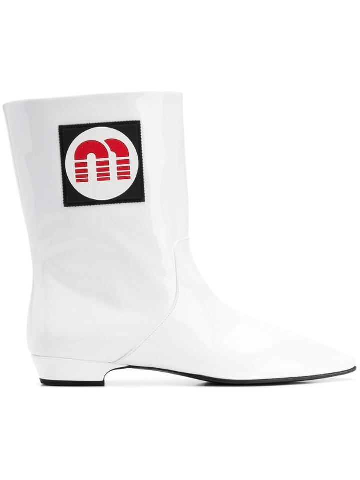 Miu Miu Miu Miu 5u253cf0153ar9 009 Furs & Skins->calf Leather - White