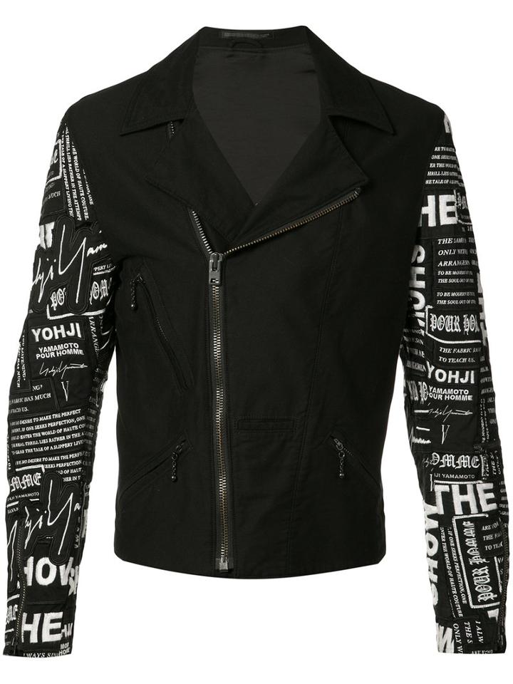 Yohji Yamamoto - Rider Jacket - Men - Cotton/cupro/wool - 3, Black, Cotton/cupro/wool