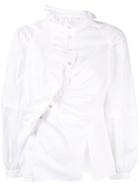 Peter Pilotto Slim Fit Frill Shirt - White