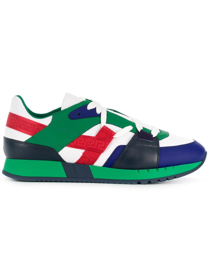 Versace Grecca Detail Sneakers - Green