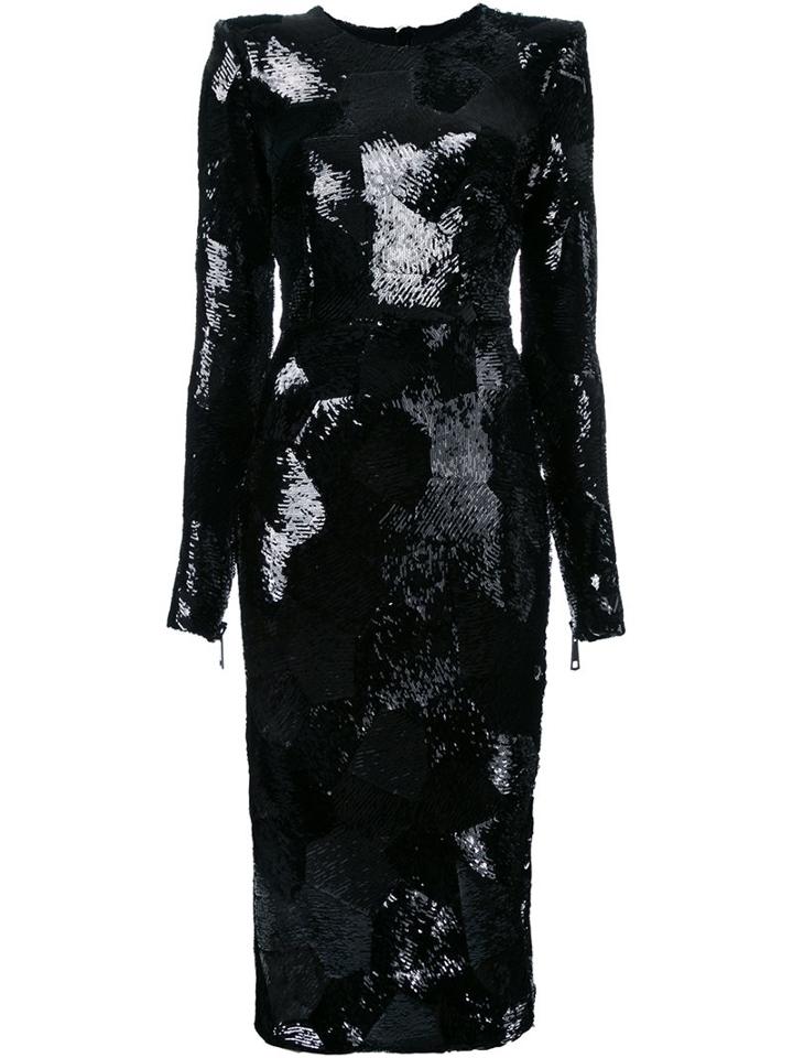 Alex Perry 'aude' Dress, Women's, Size: 14, Black, Polyester