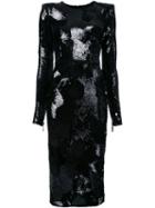 Alex Perry 'aude' Dress, Women's, Size: 14, Black, Polyester