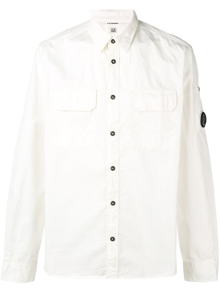 Cp Company Button Up Shirt - White