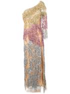 Blumarine Embellished One Shoulder Dress - Pink