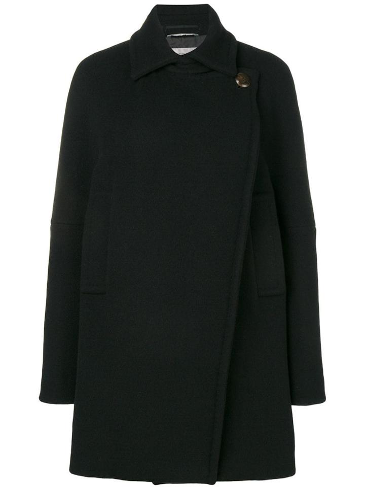 Sportmax Loose Double-breasted Coat - Black