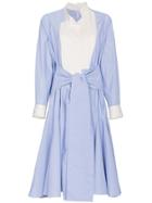 Loewe Cotton Poplin Shirt Dress - Blue