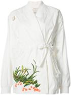 Maharishi - Embroidered Arctic Kimono - Women - Cotton/nylon - 8, White, Cotton/nylon