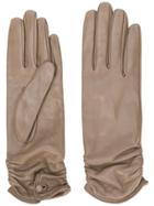 Gala Gloves Ruched-cuff Gloves - Grey