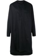 Lemaire - Band Collar Shirt - Men - Cotton/spandex/elastane - 50, Black, Cotton/spandex/elastane