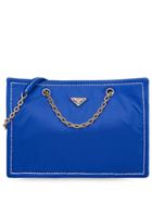 Prada Large Box Tote Bag - Blue