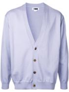 H Beauty & Youth Button Up Cardigan, Men's, Size: Small, Pink/purple, Cotton