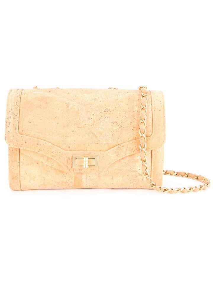 Chanel Pre-owned Quilted Chain Shoulder Bag - Brown