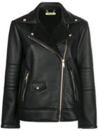 Versace Jeans Zipped Biker Jacket - Black