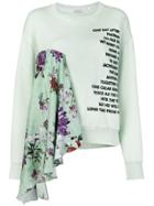 Each X Other Floral Printed Loose Sweatshirt - Green