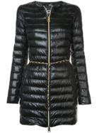Herno Chain Belt Puffer Jacket - Black