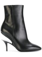 Maison Margiela Cut-out Heel Ankle Boots - Black