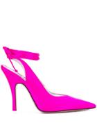 Attico Tie Ankle Pointed Pumps - Pink