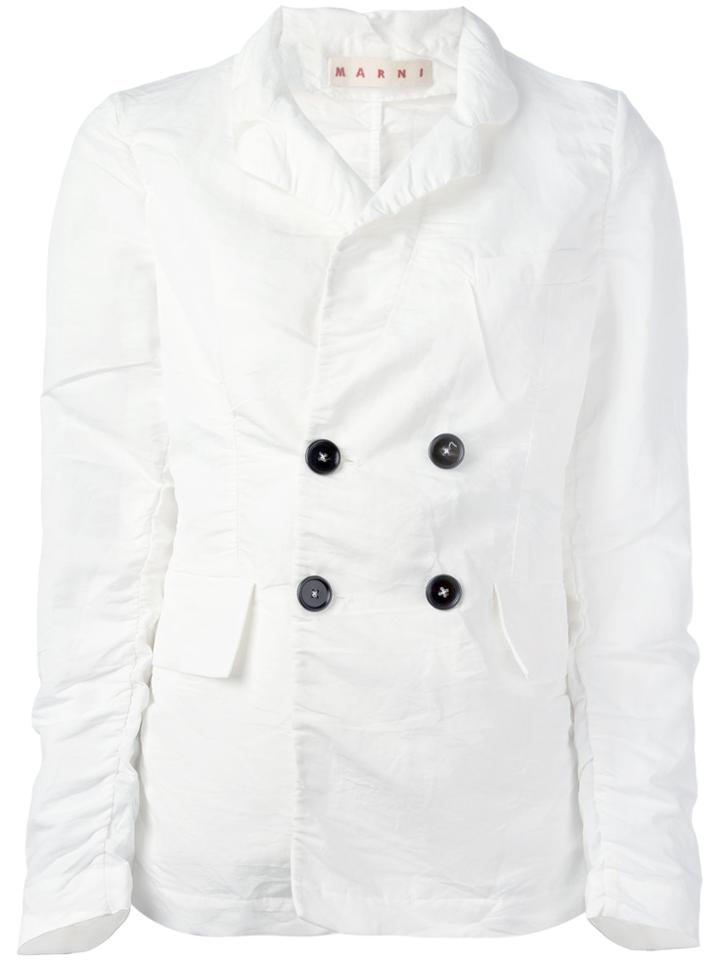 Marni Crepe Jacket - White