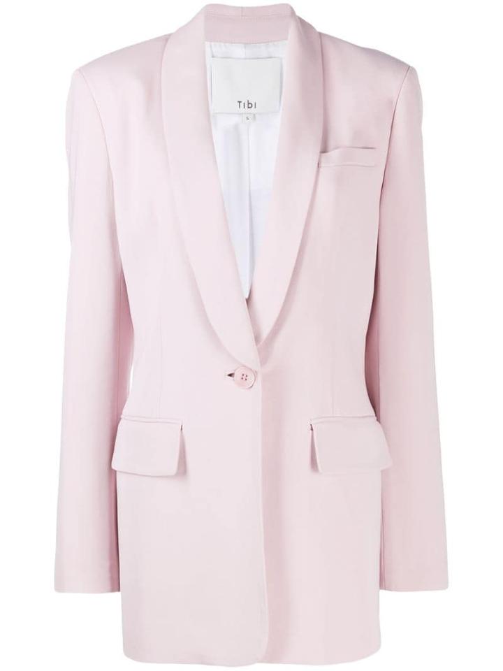 Tibi Oversized Single-breasted Blazer - Pink