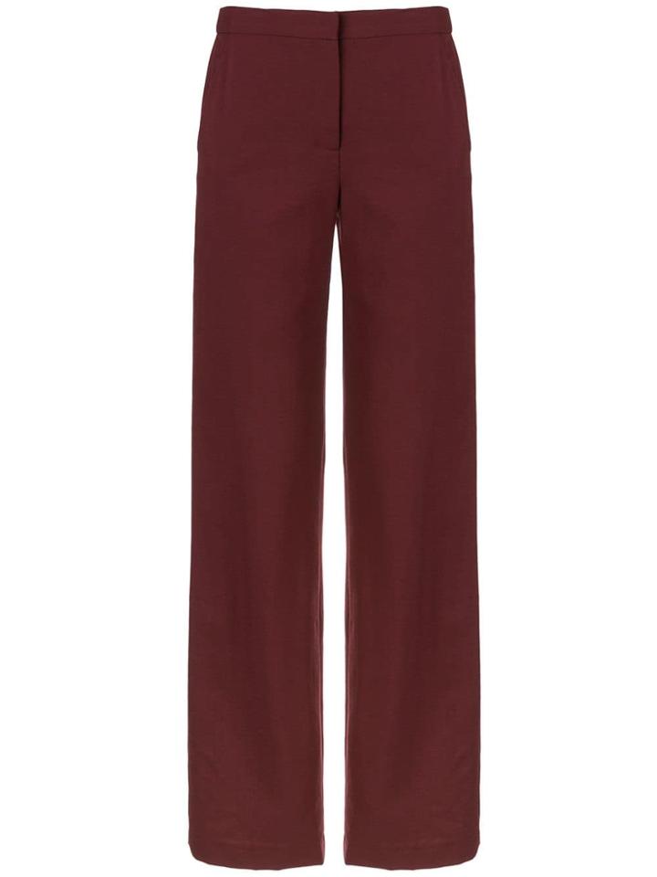 Bianca Spender Straight-leg Trousers - Red