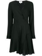 3.1 Phillip Lim Long-sleeve Wrap Flared Dress - Black