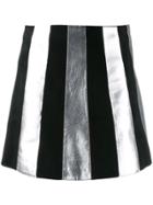 Miu Miu Striped A-line Skirt - Black