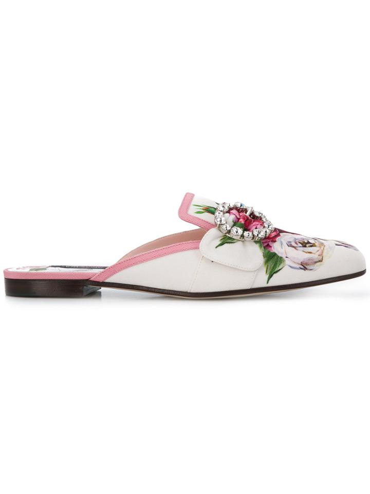 Dolce & Gabbana Jackie Flat Mules - Multicolour