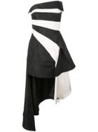 Rubin Singer Strapless Asymmetric Cocktail Dress - Black