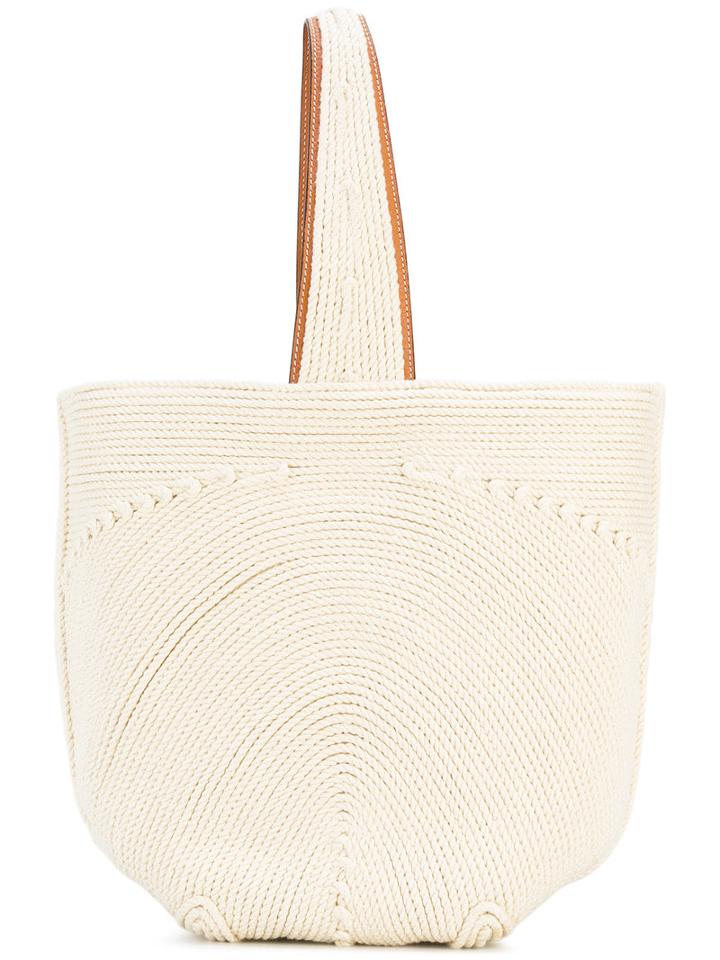 Ermanno Scervino - Woven Rope Tote - Women - Cotton/polyester - One Size, Women's, Nude/neutrals, Cotton/polyester