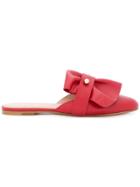 Red Valentino Foldover Top Slippers