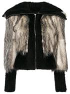 Miu Miu Exaggerated Collar Jacket - Brown