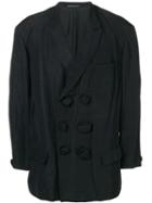 Yohji Yamamoto Pre-owned 1990's Oversized Button Jacket - Black