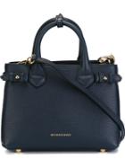 Burberry Small 'banner' Tote, Women's, Blue