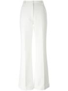 Nina Ricci Flared Trousers, Women's, Size: 38, White, Silk/cotton/polyamide/wool