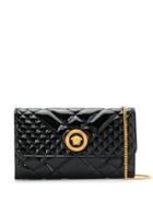 Versace Medusa Head Quilted Clutch - Black