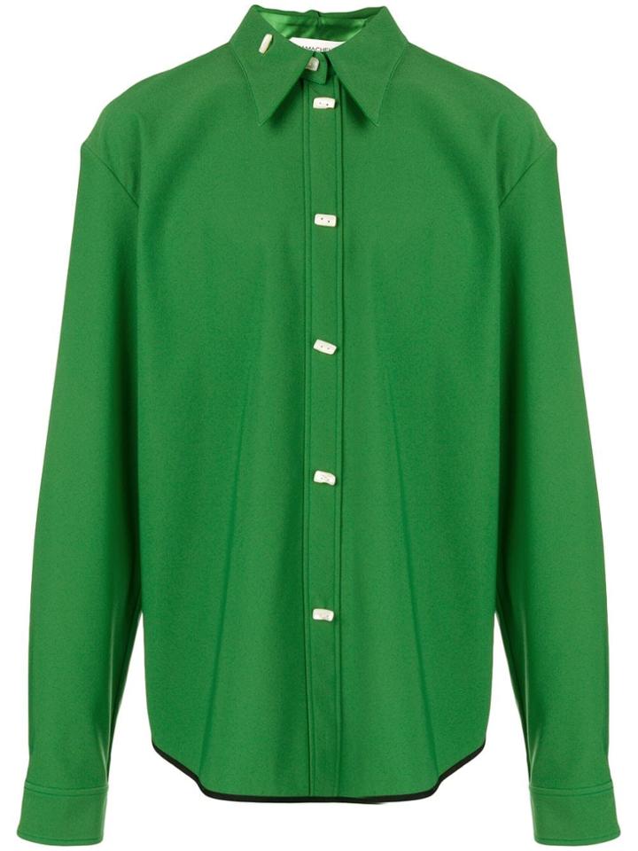 Namacheko Asymmetric-hem Shirt - Green